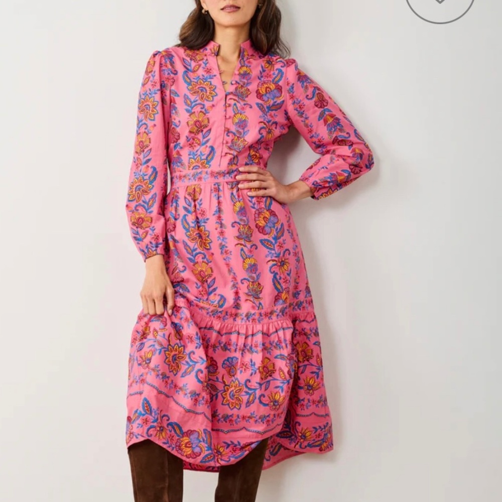 Print Fresh Monroe Dress in Folklore Flowers AMAZING CONDITION SIZE L